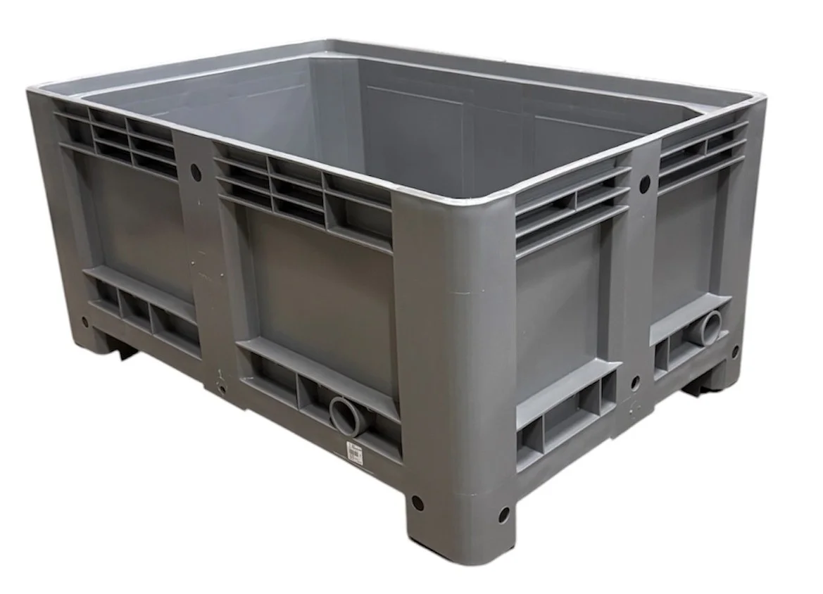 Pallbox 1200x800x580mm, 330 Liter, Grå