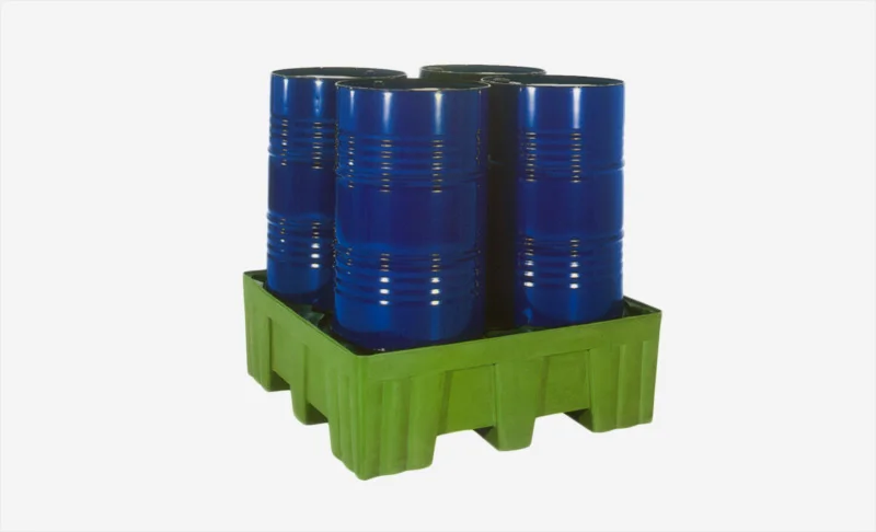 Skyddspall 1300x1300x445mm, 450 Liter, Grön